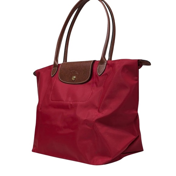 Longchamp Le Pliage Tote Red Large - Picture 1 of 13